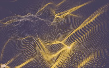 Çokgen alanı düşük Poli koyu arka plan, 3d render