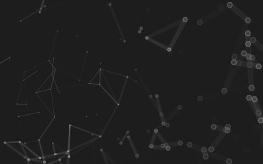 Çokgen alanı düşük Poli koyu arka plan, 3d render