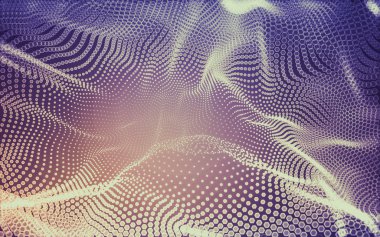 Çokgen alanı düşük Poli koyu arka plan, 3d render