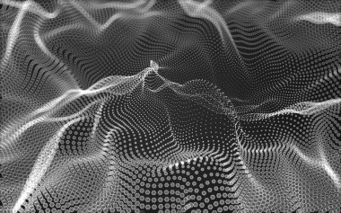 Çokgen alanı düşük Poli koyu arka plan, 3d render