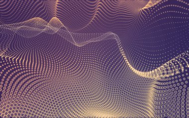 Çokgen alanı düşük Poli koyu arka plan, 3d render