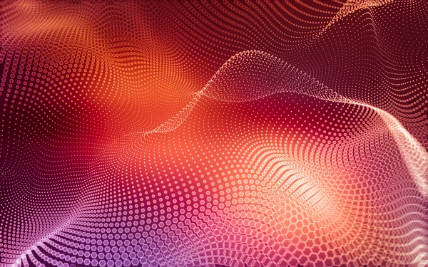 Çokgen alanı düşük Poli koyu arka plan, 3d render