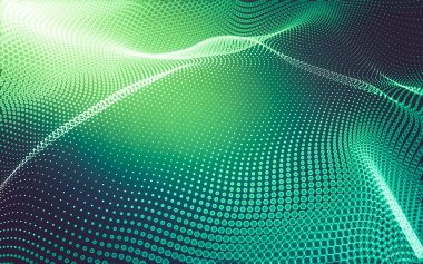 Çokgen alanı düşük Poli koyu arka plan, 3d render