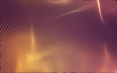 Çokgen alanı düşük Poli koyu arka plan, 3d render