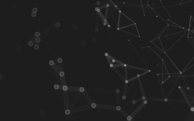 Çokgen alanı düşük Poli koyu arka plan, 3d render