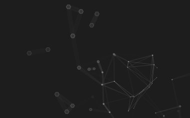 Çokgen alanı düşük Poli koyu arka plan, 3d render