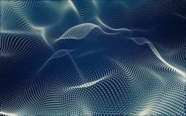 Çokgen alanı düşük Poli koyu arka plan, 3d render