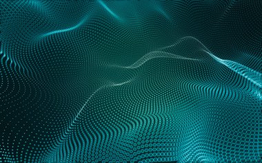 Çokgen alanı düşük Poli koyu arka plan, 3d render