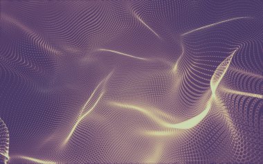 Çokgen alanı düşük Poli koyu arka plan, 3d render