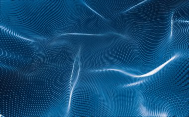 Çokgen alanı düşük Poli koyu arka plan, 3d render