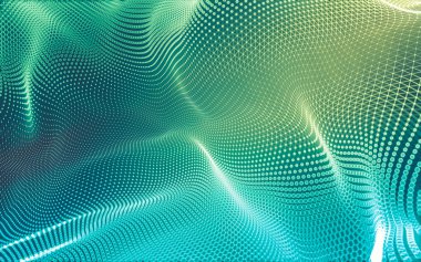 Çokgen alanı düşük Poli koyu arka plan, 3d render