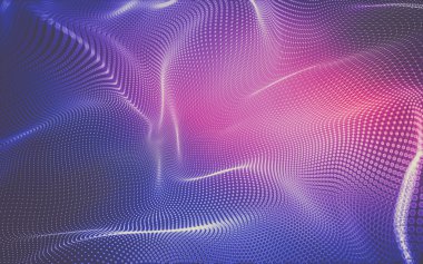 Çokgen alanı düşük Poli koyu arka plan, 3d render