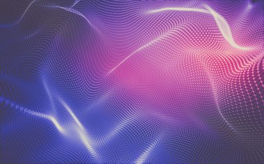 Çokgen alanı düşük Poli koyu arka plan, 3d render