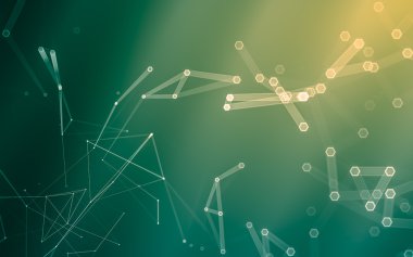 Çokgen alanı düşük Poli koyu arka plan, 3d render