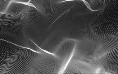 Çokgen alanı düşük Poli koyu arka plan, 3d render