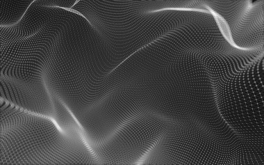 Çokgen alanı düşük Poli koyu arka plan, 3d render