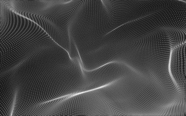 Çokgen alanı düşük Poli koyu arka plan, 3d render