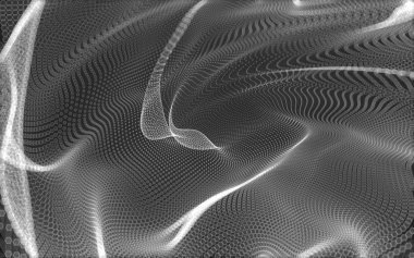 Çokgen alanı düşük Poli koyu arka plan, 3d render