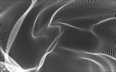 Çokgen alanı düşük Poli koyu arka plan, 3d render