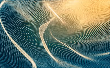 Çokgen alanı düşük Poli koyu arka plan, 3d render