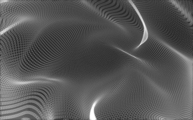 Çokgen alanı düşük Poli koyu arka plan, 3d render