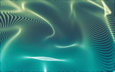 Çokgen alanı düşük Poli koyu arka plan, 3d render