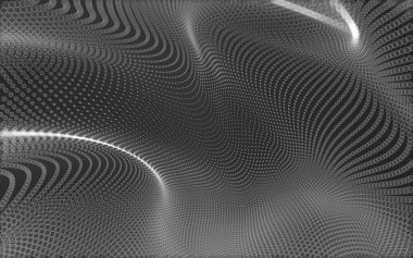 Çokgen alanı düşük Poli koyu arka plan, 3d render