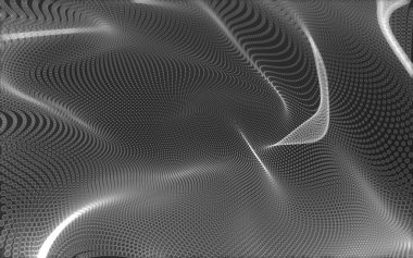 Çokgen alanı düşük Poli koyu arka plan, 3d render