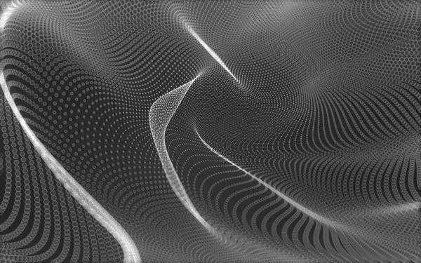 Çokgen alanı düşük Poli koyu arka plan, 3d render