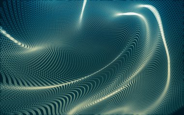 Çokgen alanı düşük Poli koyu arka plan, 3d render