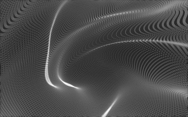 Çokgen alanı düşük Poli koyu arka plan, 3d render