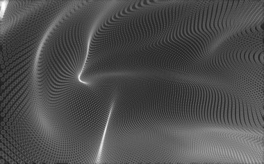 Çokgen alanı düşük Poli koyu arka plan, 3d render