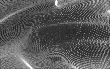 Çokgen alanı düşük Poli koyu arka plan, 3d render