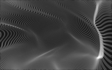 Çokgen alanı düşük Poli koyu arka plan, 3d render