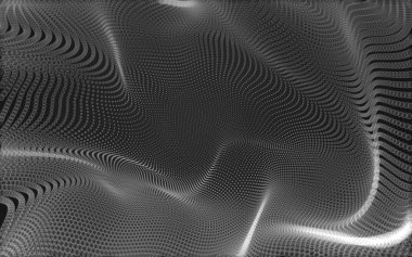 Çokgen alanı düşük Poli koyu arka plan, 3d render