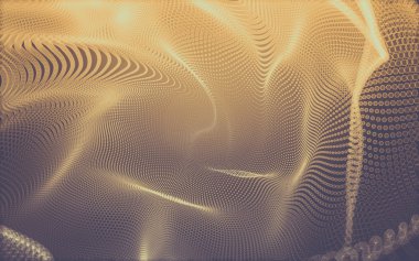 Çokgen alanı düşük Poli koyu arka plan, 3d render
