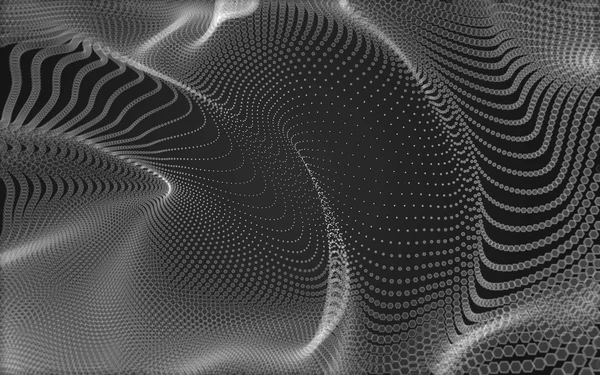 Çokgen alanı düşük Poli koyu arka plan, 3d render