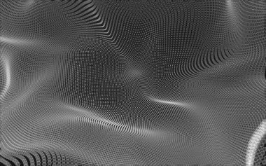 Çokgen alanı düşük Poli koyu arka plan, 3d render