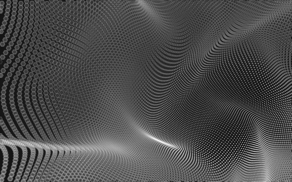 Абстрактний багатокутний простір низький полі темний фон, 3d візуалізація — стокове фото