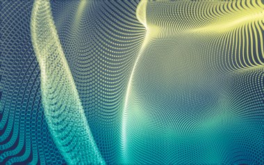 Çokgen alanı düşük Poli koyu arka plan, 3d render