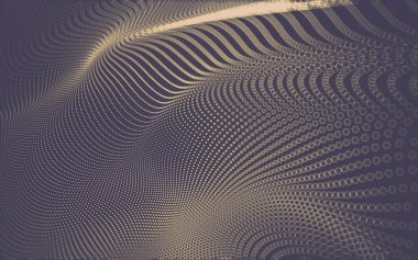 Çokgen alanı düşük Poli koyu arka plan, 3d render