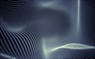 Çokgen alanı düşük Poli koyu arka plan, 3d render