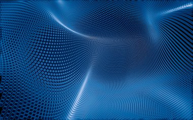 Çokgen alanı düşük Poli koyu arka plan, 3d render