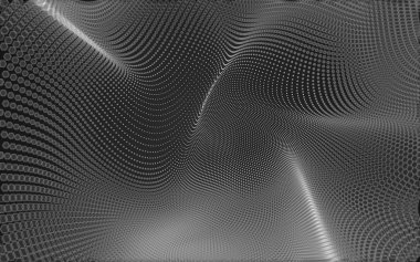 Çokgen alanı düşük Poli koyu arka plan, 3d render