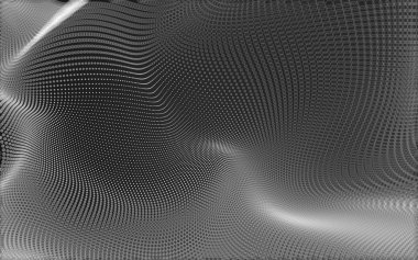 Çokgen alanı düşük Poli koyu arka plan, 3d render