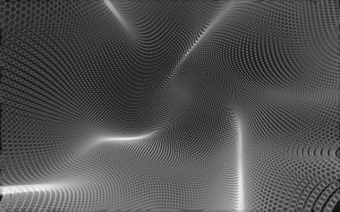 Çokgen alanı düşük Poli koyu arka plan, 3d render