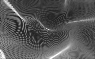 Çokgen alanı düşük Poli koyu arka plan, 3d render