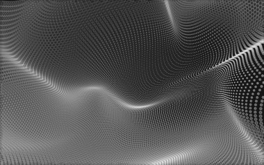 Çokgen alanı düşük Poli koyu arka plan, 3d render