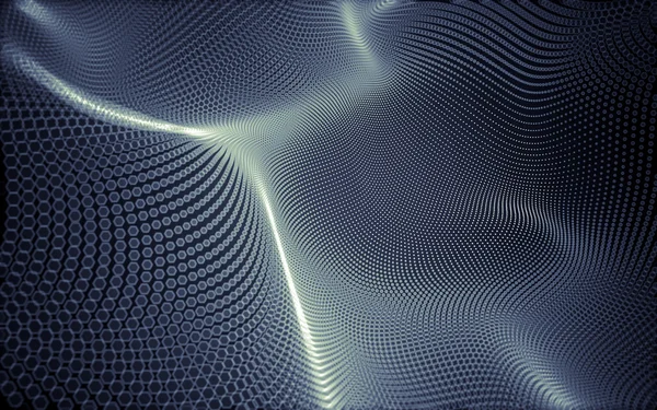 Espaço poligonal abstrato baixo fundo escuro poli, renderização 3d — Fotografia de Stock
