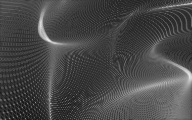 Çokgen alanı düşük Poli koyu arka plan, 3d render